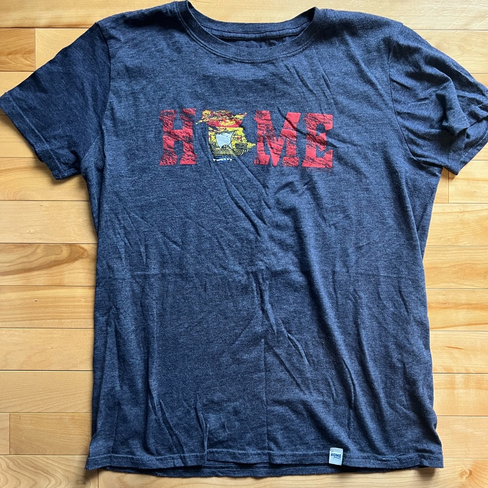 My HOME Apparel New Brunswick Flag L T-Shirt Blue